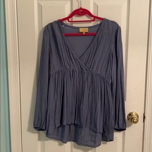 Blue Long sleeve blouse